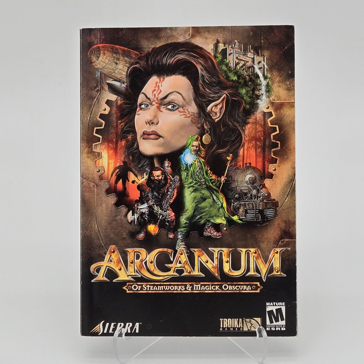 Arcanum Of Steamworks & Magick Obscura PC Game Manual Sierra Troika Games 2001 Vintage Collectible