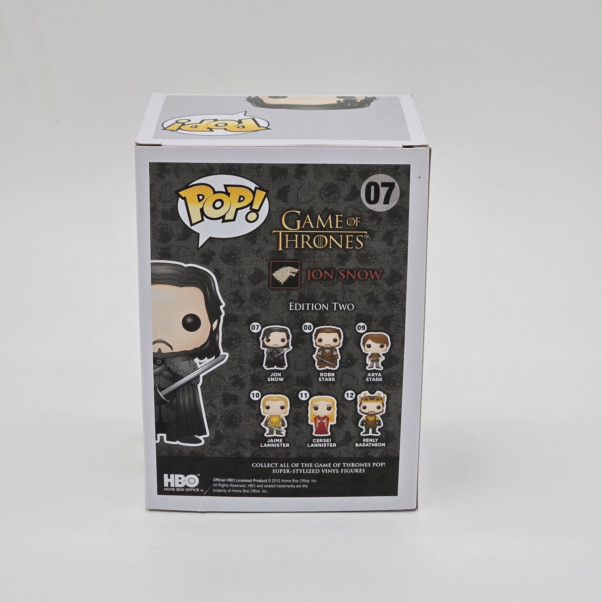Funko Pop! Game Of Thrones Jon Snow Vinyl Figure #07 Collectible