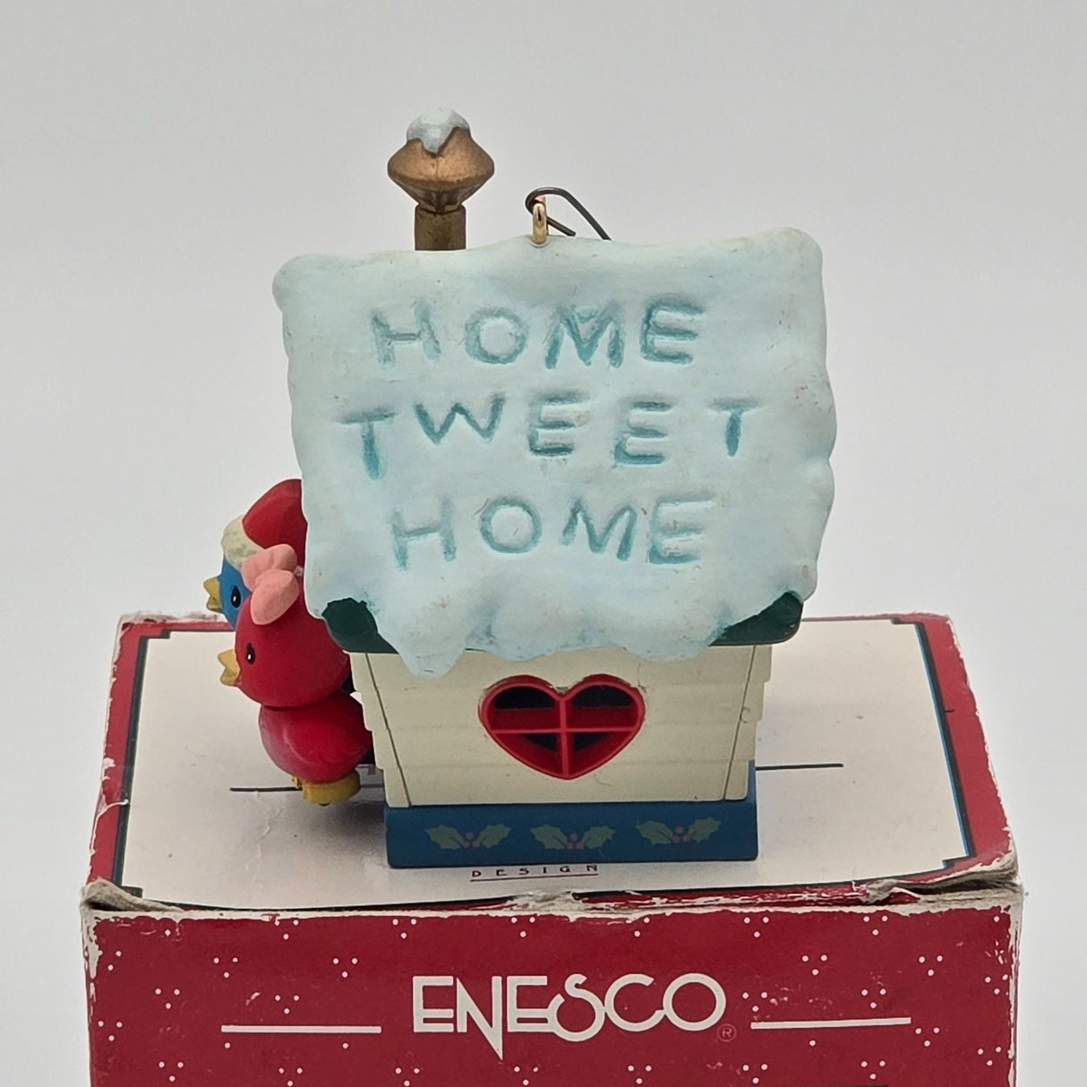 Enesco Treasury Christmas Ornament Home Tweet Home Lustre Fame Design