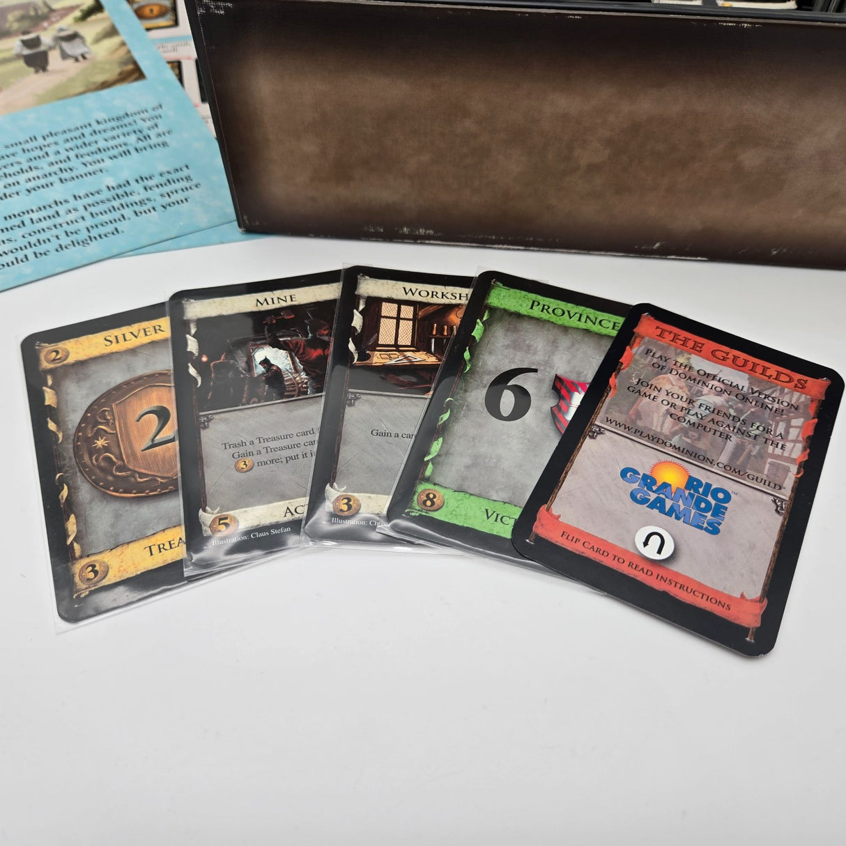 Dominion Strategy Card Game By Rio Grande Games Complete Set With Rulebook & 500 Cards Award-Winning 2009 Edition