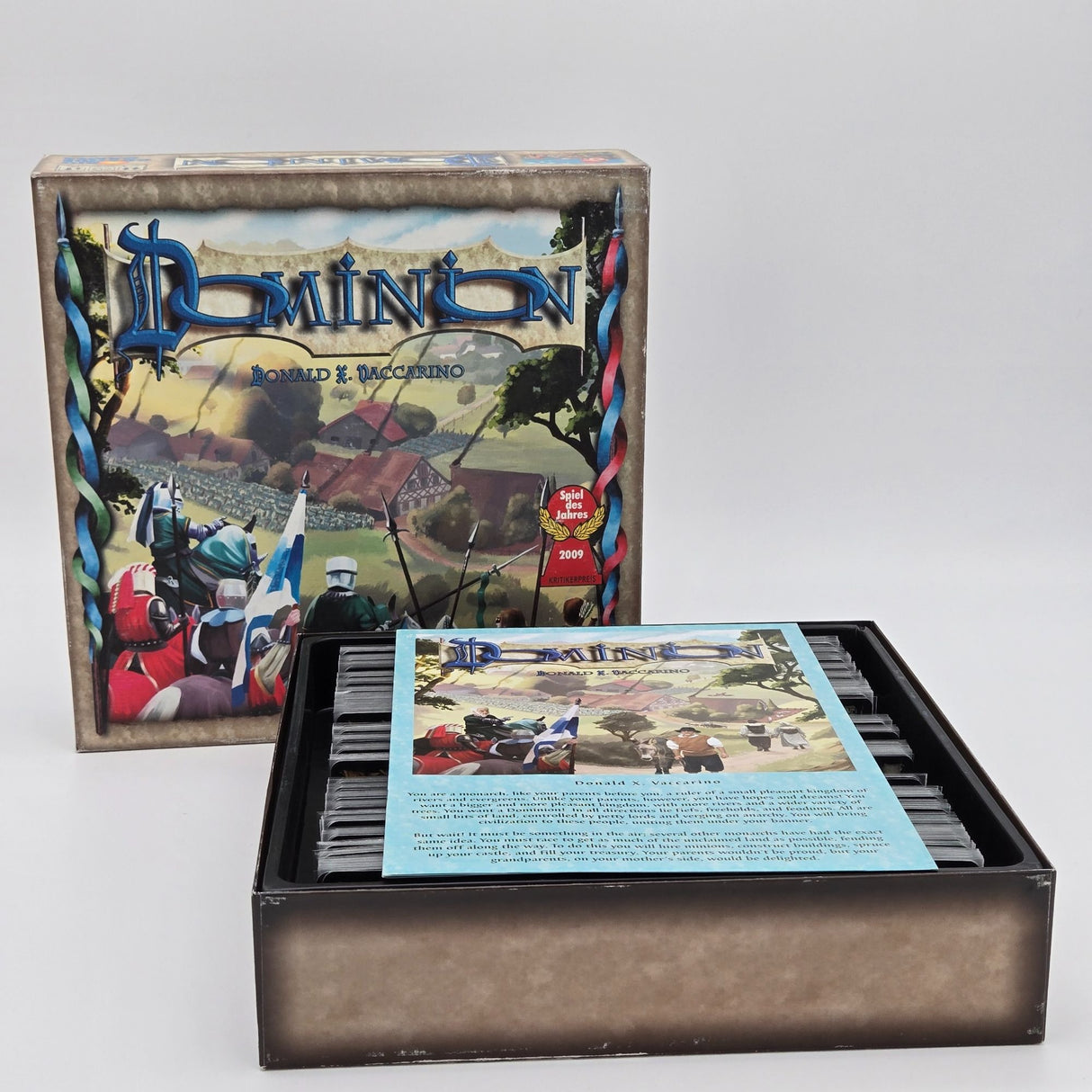 Dominion Strategy Card Game By Rio Grande Games Complete Set With Rulebook & 500 Cards Award-Winning 2009 Edition