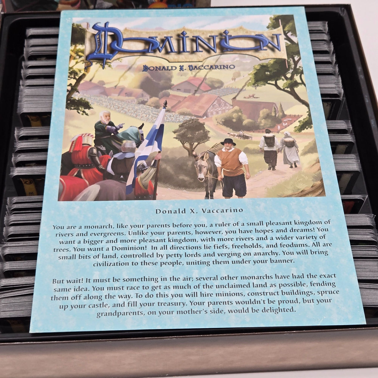 Dominion Strategy Card Game By Rio Grande Games Complete Set With Rulebook & 500 Cards Award-Winning 2009 Edition