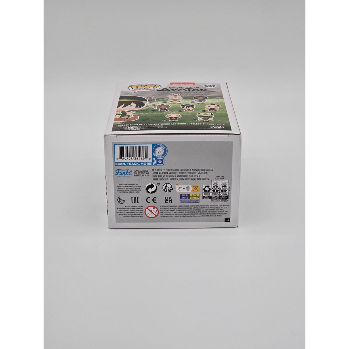 Funko Pop! Animation Toph From Avatar: The Last Airbender #537 Vinyl Figure Collectible In Box