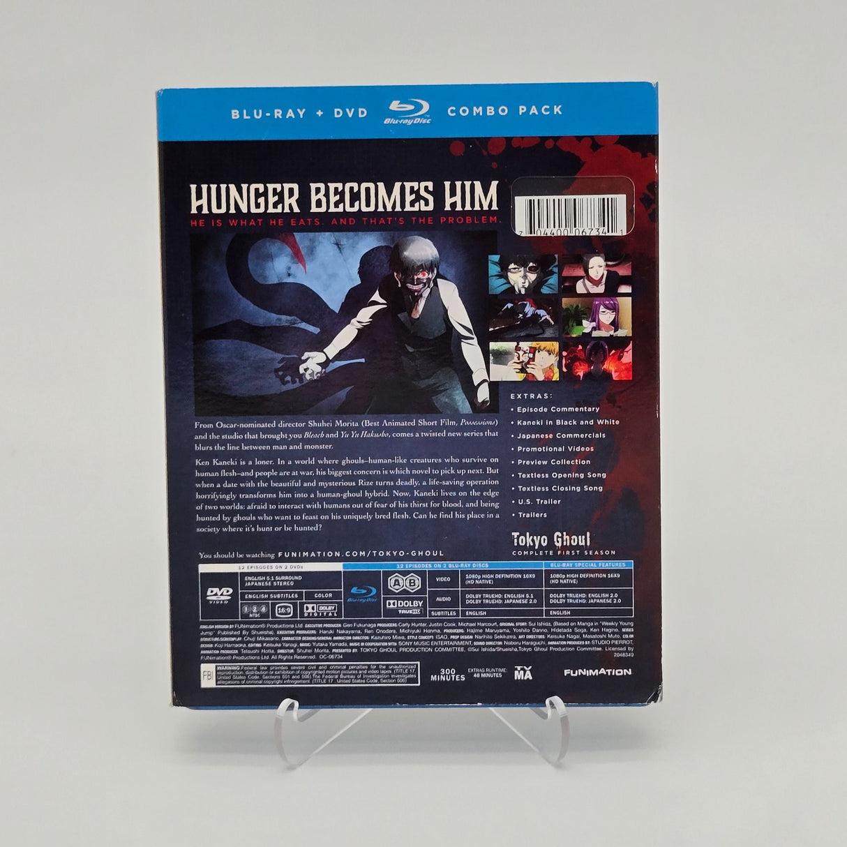 Tokyo Ghoul Complete First Season Blu-Ray/DVD Combo Pack Anime Series Funimation