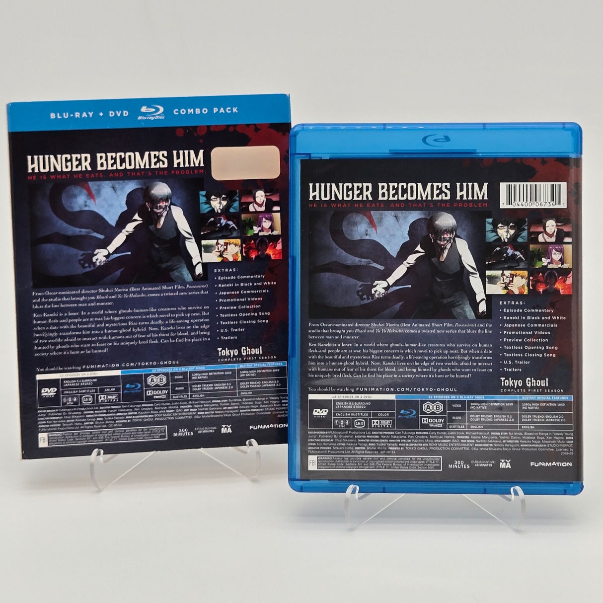 Tokyo Ghoul Complete First Season Blu-Ray/DVD Combo Pack Anime Series Funimation