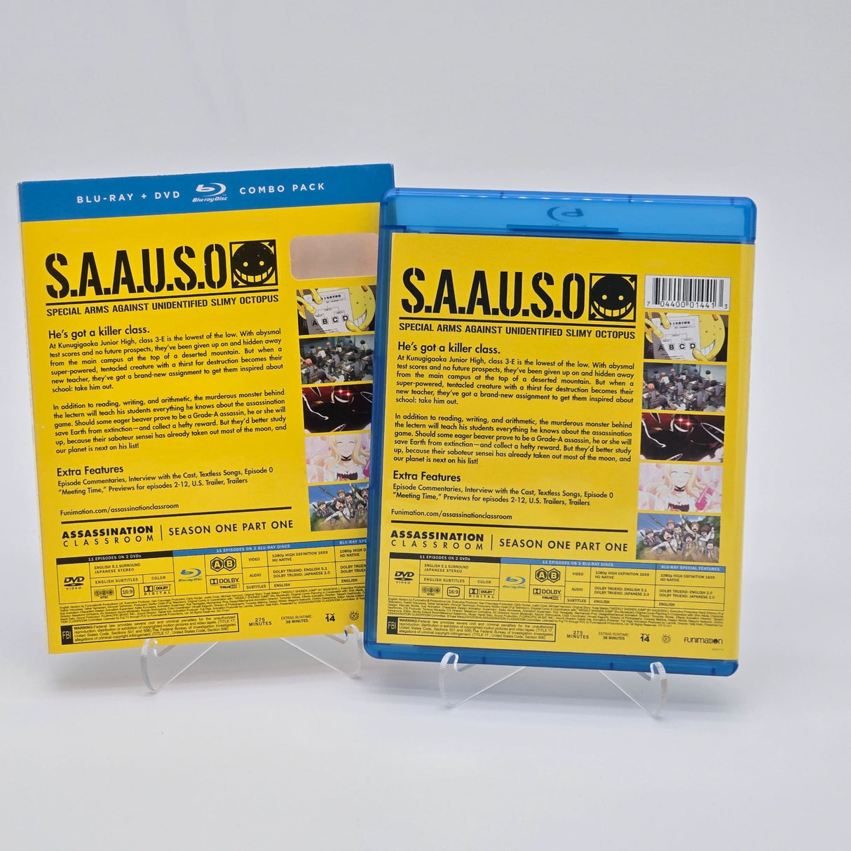 Assassination Classroom Season One Part One Blu-Ray/DVD Combo Pack