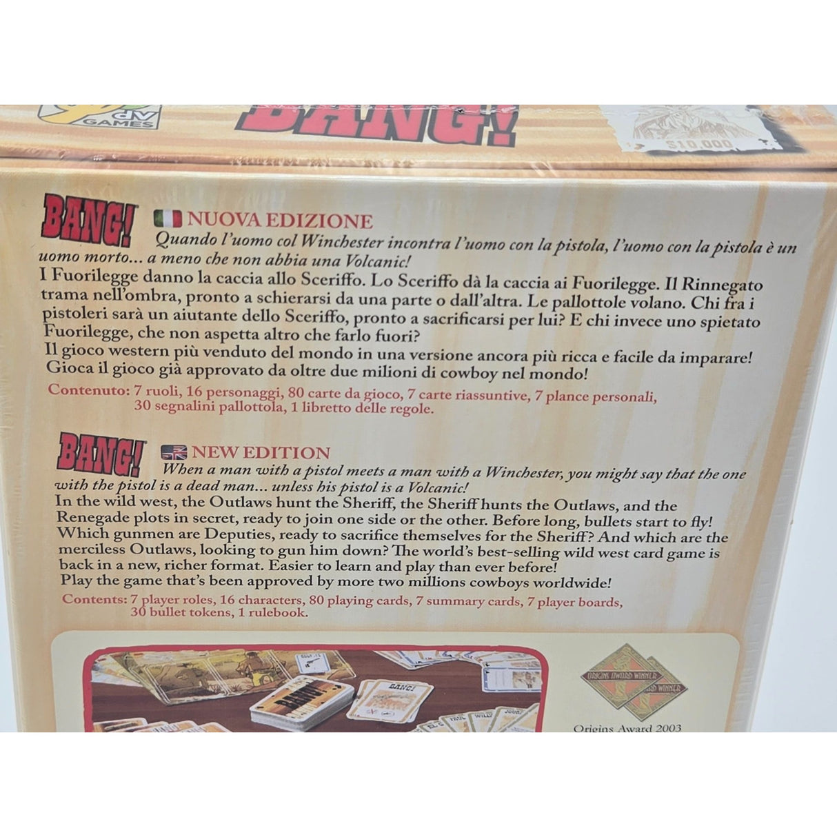 Bang! The Bullet Card Game By Emiliano Sciarra New Edition Strategy Game