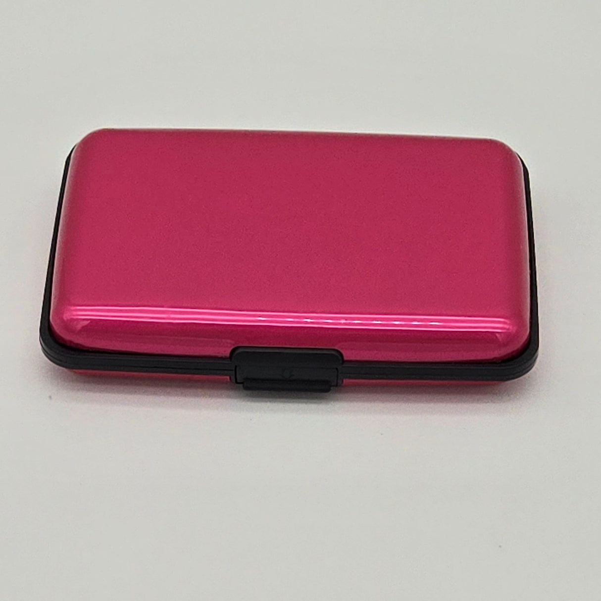 Pink RFID Blocking Cardholder Wallet With Accordion Slots & Snap Closure