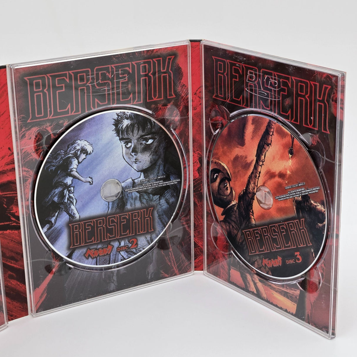 Berserk Anime DVD Box Set Episodes 1-25 Limited Edition Red Artwork English & Japanese Audio Subtitles