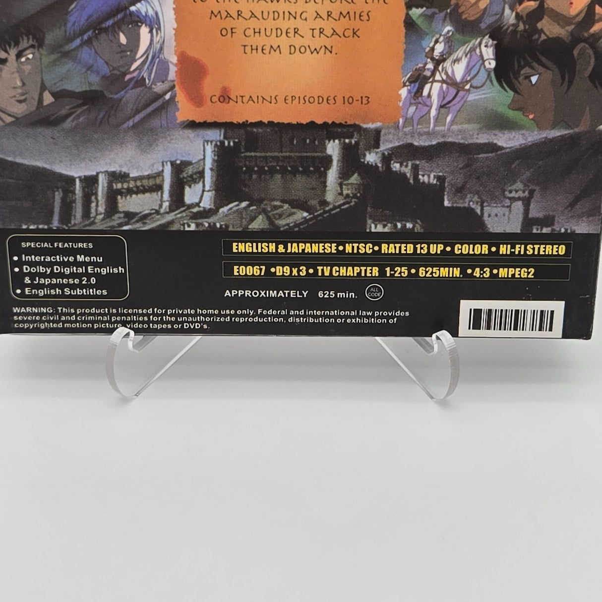 Berserk Anime DVD Box Set Episodes 1-25 Limited Edition Red Artwork English & Japanese Audio Subtitles