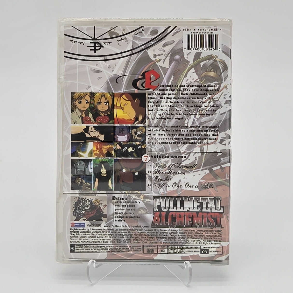 Fullmetal Alchemist DVD Volume 7 Reunion On Yock Island Anime Series Sealed