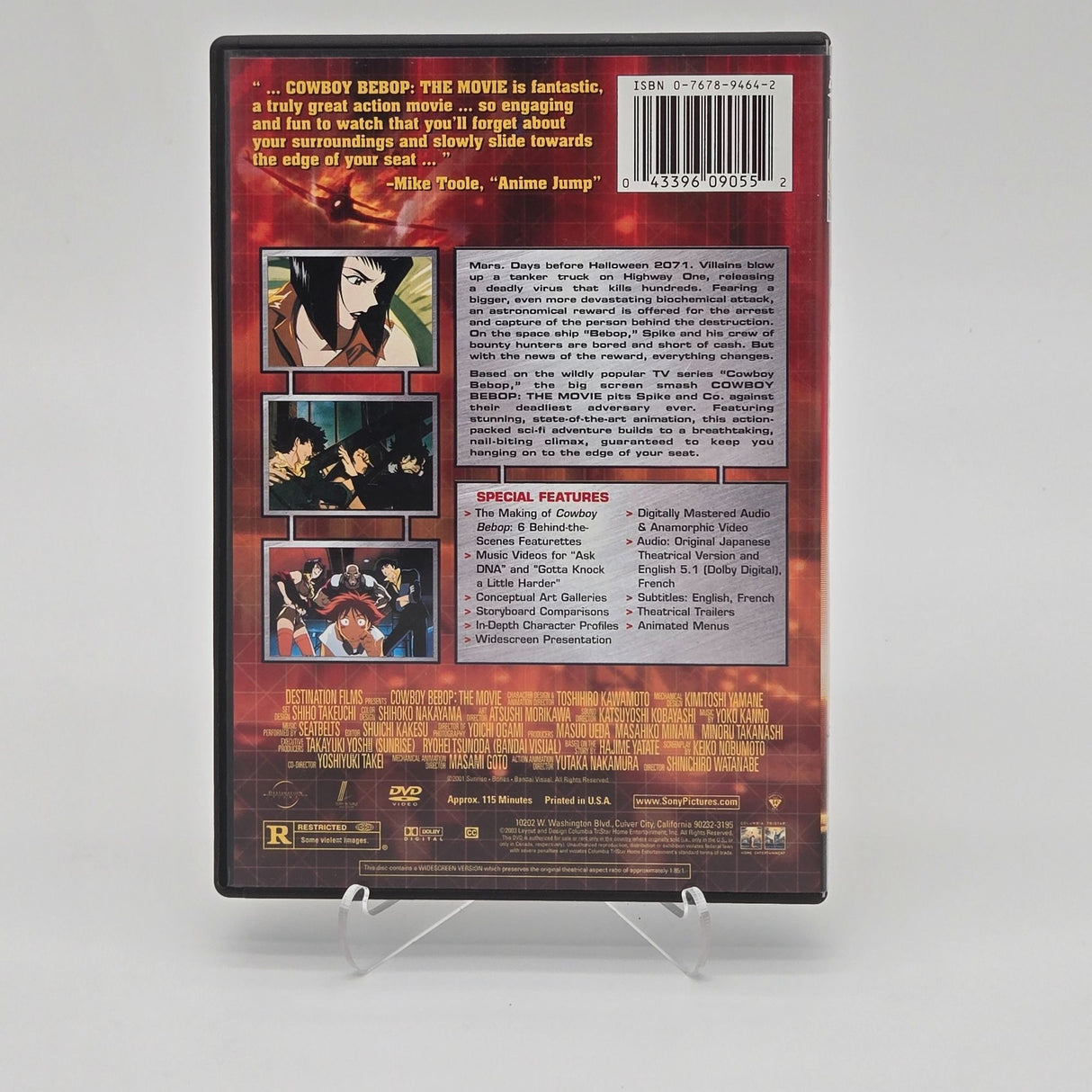 Cowboy Bebop The Movie DVD Special Edition Anime Action Sci-Fi Film R-Rated