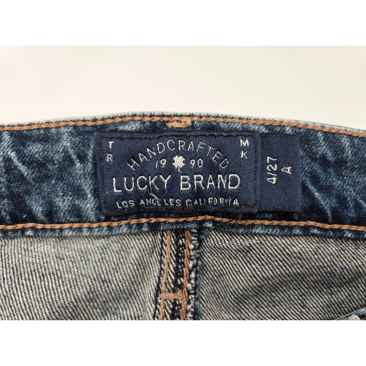 Lucky Brand Lolita Skinny Womens Distressed Jeans Size 4/27 Medium Wash Denim Stretch