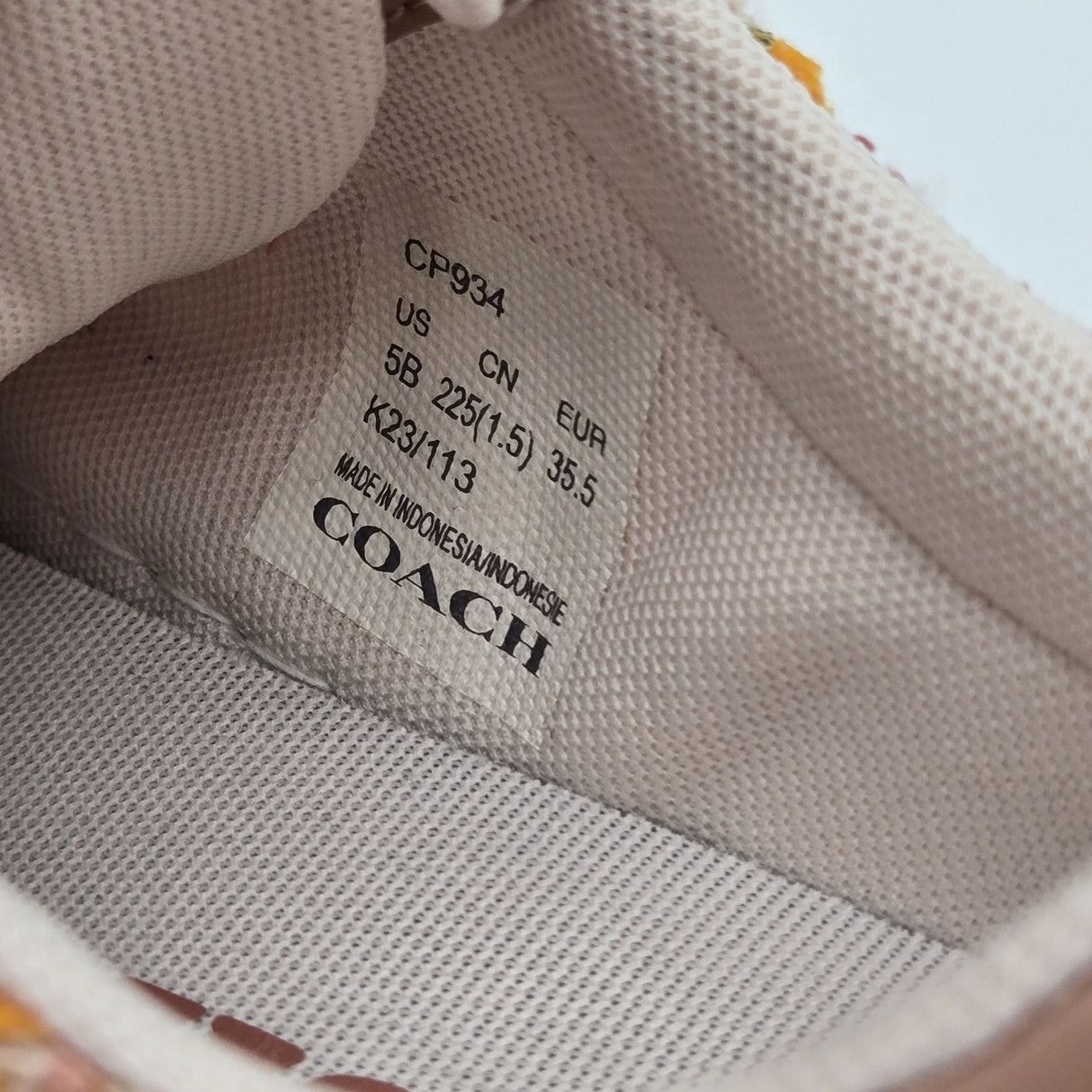 Coach Womens Lace-Up Sneakers Multicolor Tweed & Leather Casual Shoes