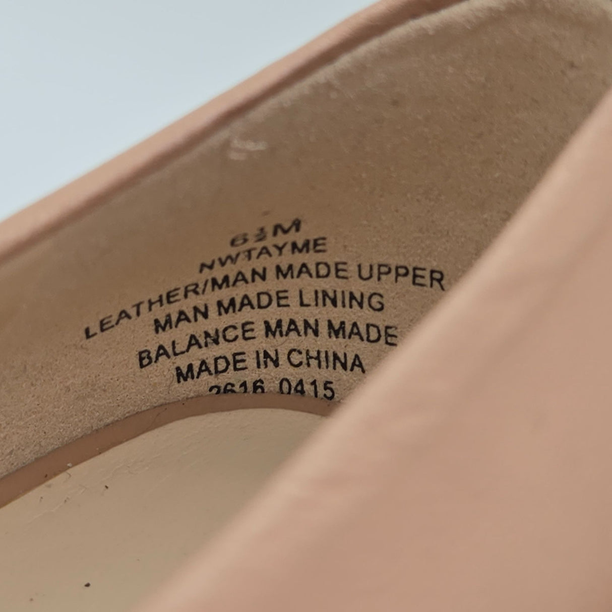 Nine West Tayme Nude Pointed Toe Pumps 6.5M Leather & Man-Made Upper Slip-On High Heels Elegant Design