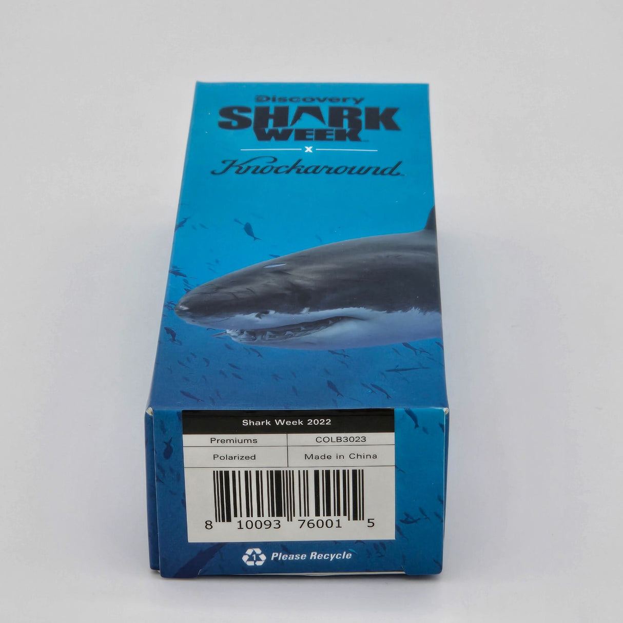 Discovery Shark Week X Knockaround Premiums Polarized Sunglasses W/ Protective Pouch