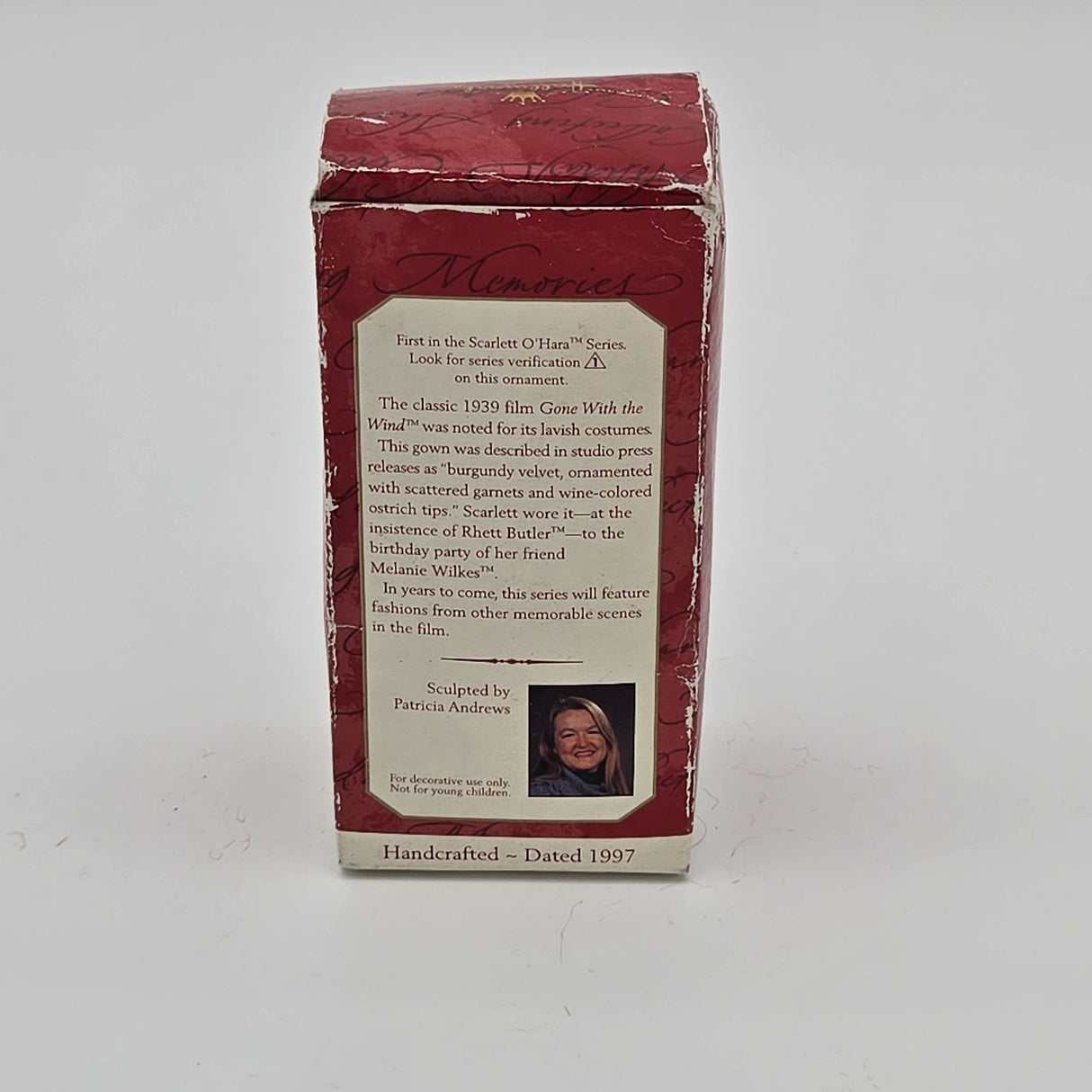 Hallmark Keepsake Scarlett OHara Ornament 1995 Collectors Series Red Dress Christmas Decor