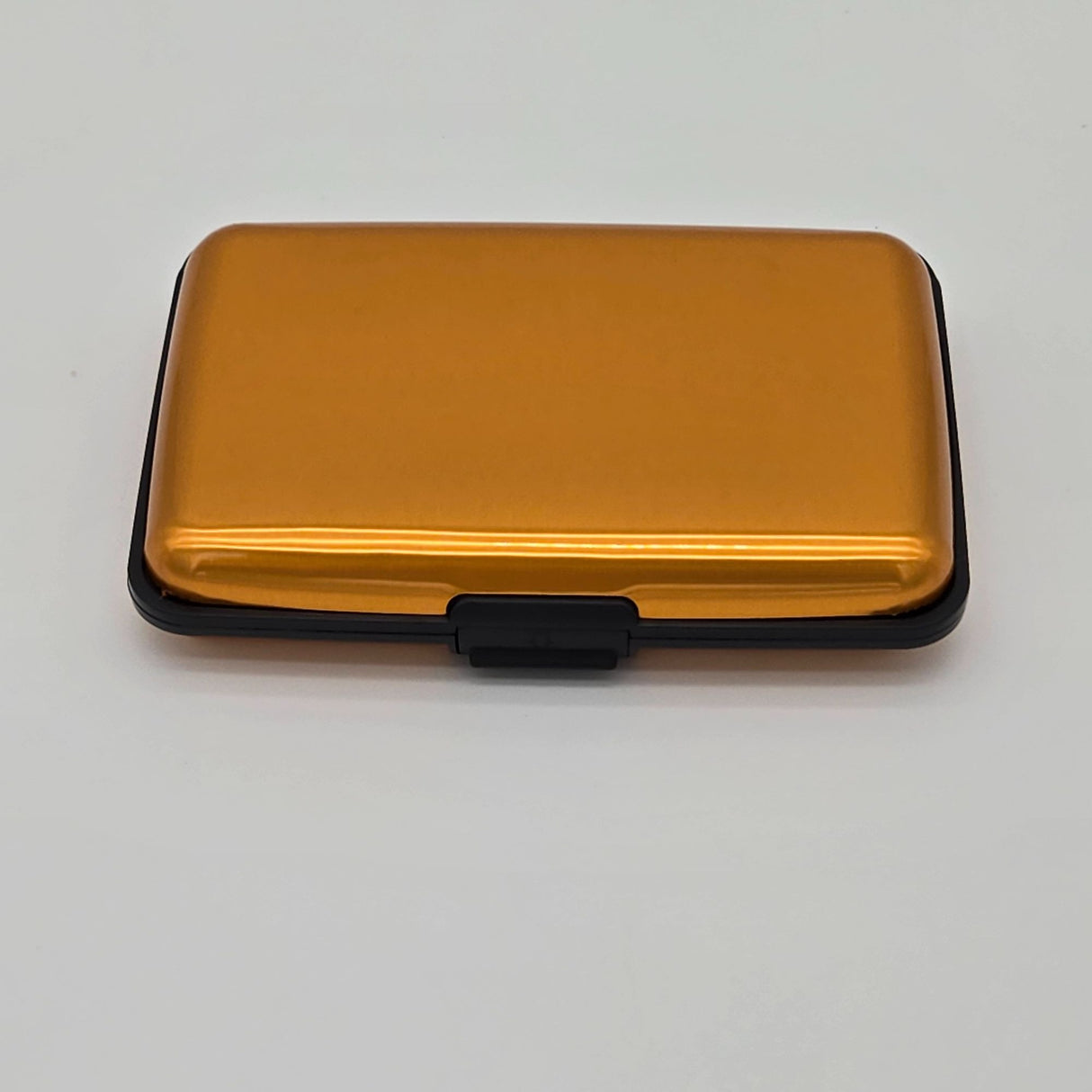 Yellow RFID Blocking Cardholder Wallet With Accordion Slots & Snap Closure