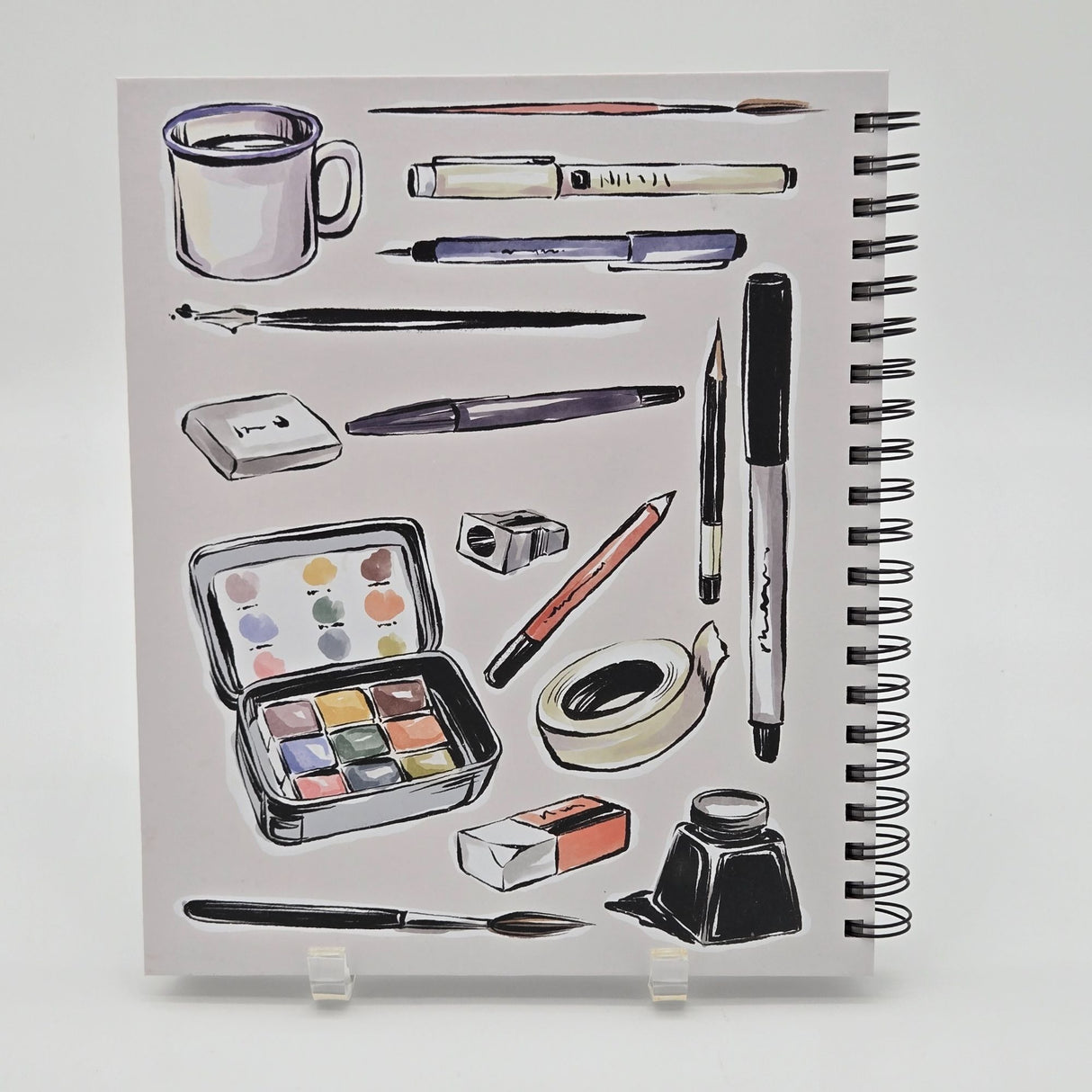 Molly & Rex Spiral-Bound Sketchbook With 275 Acid-Free Pages & Artistic Cover Design