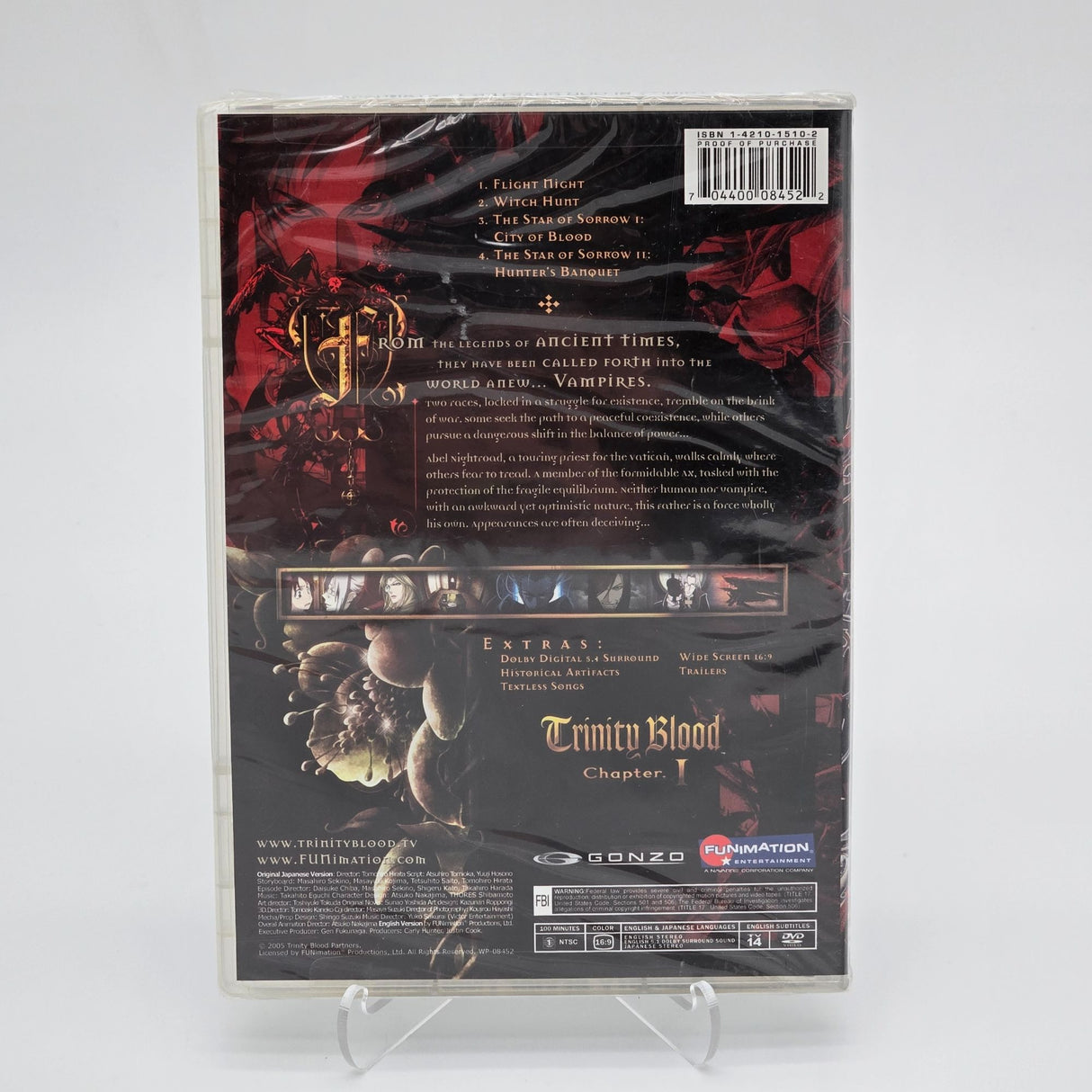 Trinity Blood Chapter 1 DVD Anime Series Funimation English Dub & Sub New Sealed