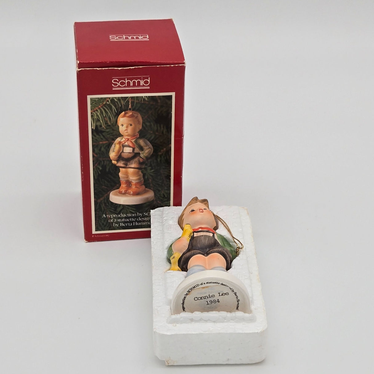 Schmid 1983 First Edition Annual Ornament "Hark The Herald" By Berta Hummel