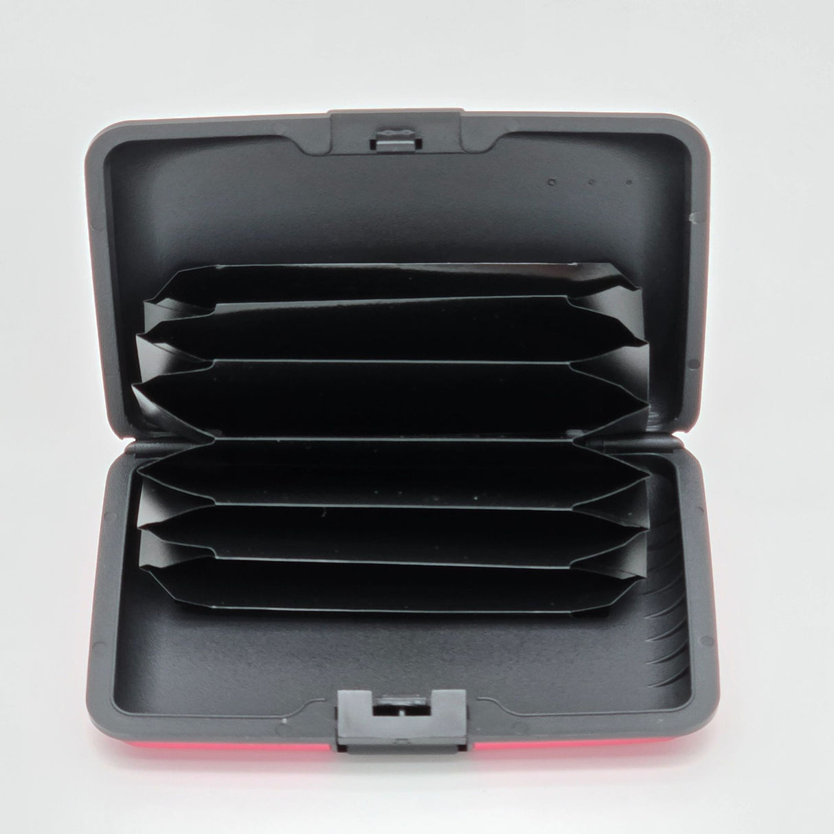 Pink RFID Blocking Cardholder Wallet With Accordion Slots & Snap Closure