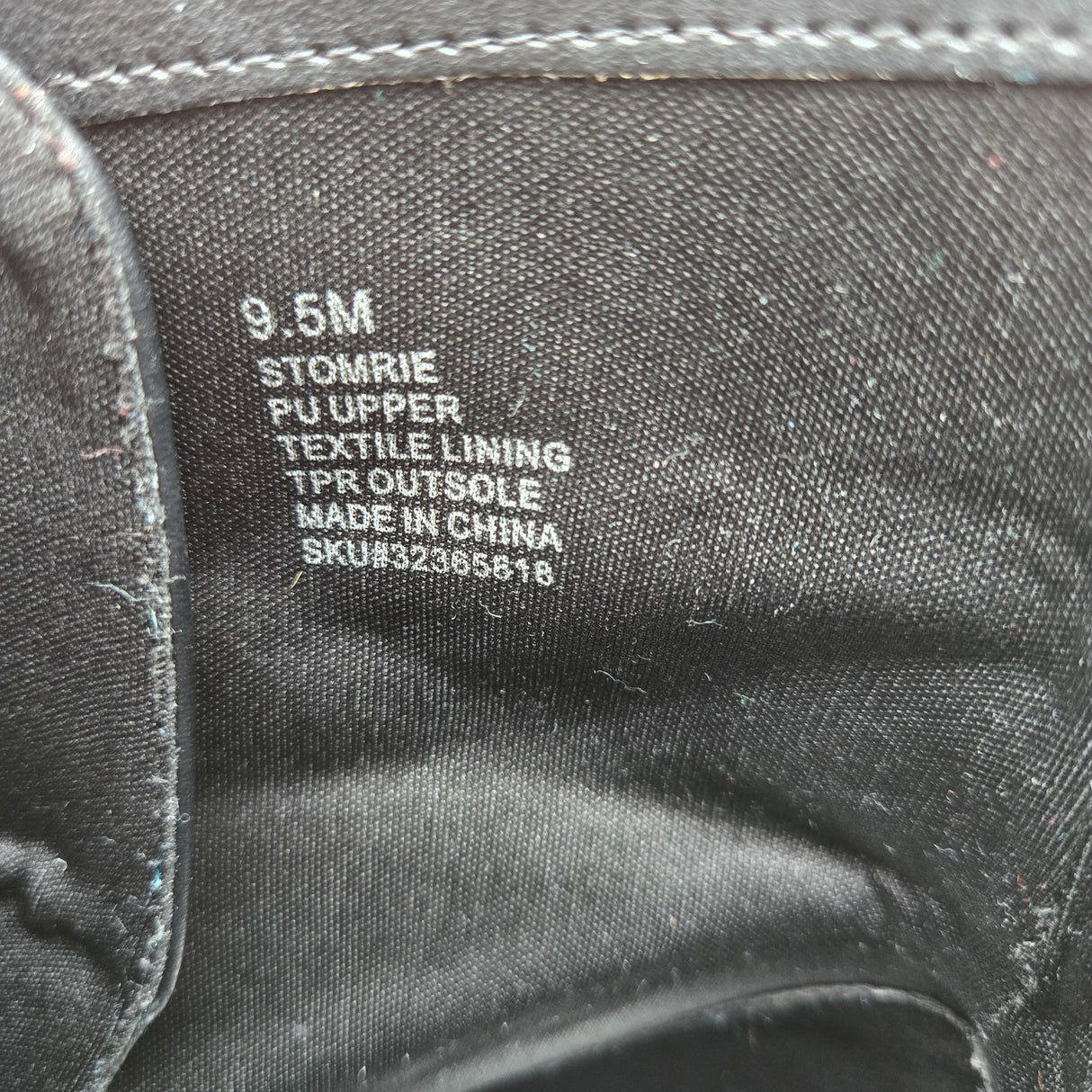 Stomrie R2 Black Chunky Lace-Up Combat Boots With Side Zipper Closure Size 9.5M