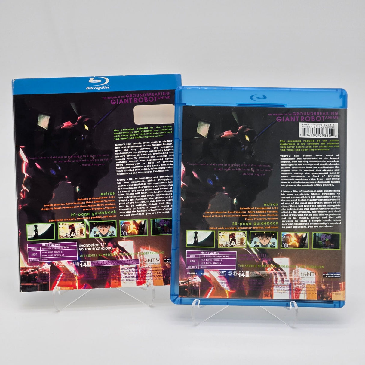 Evangelion 1.11 You Are (Not) Alone Blu-Ray Special Edition Full-Length Feature With 20-Page Guidebook