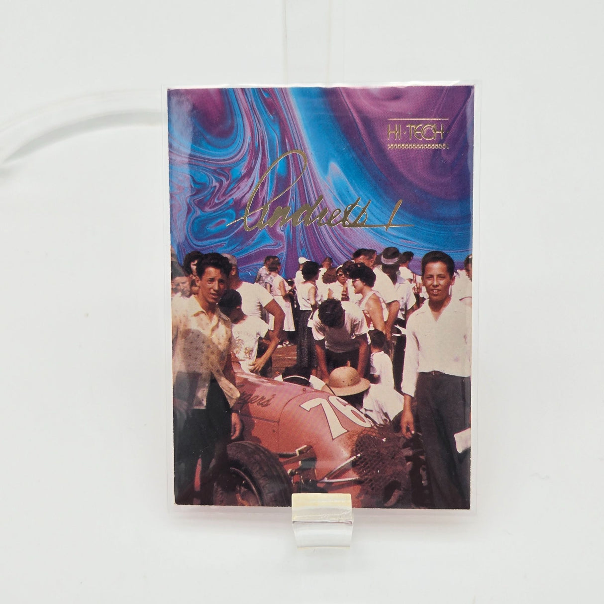 Mario Andretti Racing Collectible Tin With Cards & Memorabilia