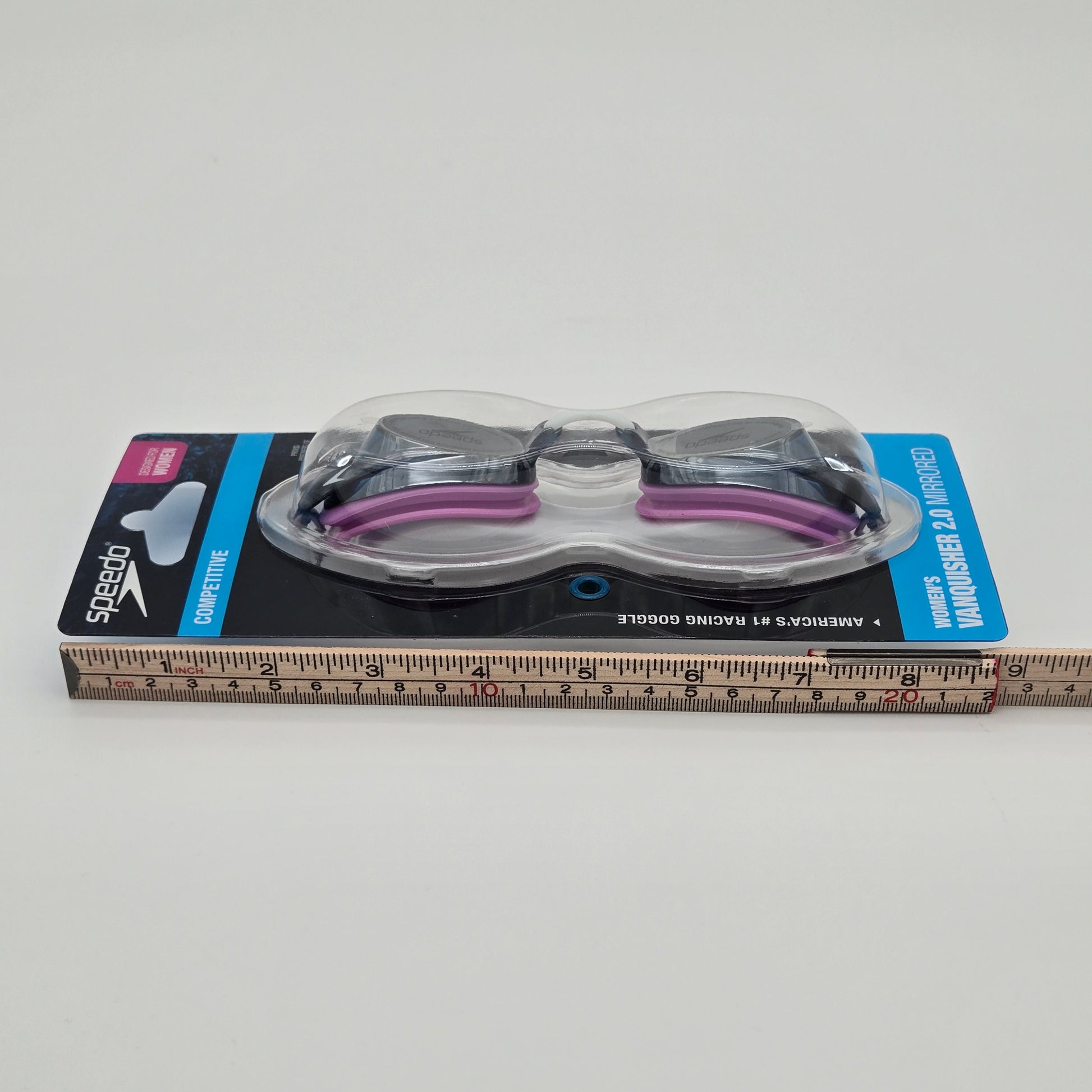 Speedo Women's Vanquisher 2.0 Mirrored Swimming Goggles Color Pink