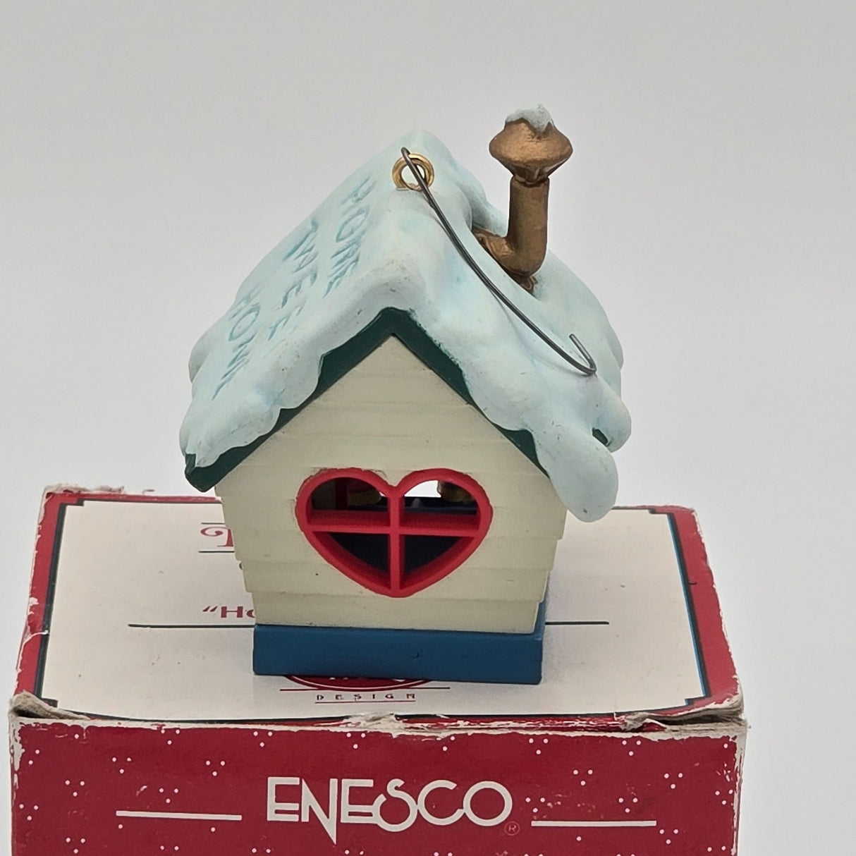 Enesco Treasury Christmas Ornament Home Tweet Home Lustre Fame Design