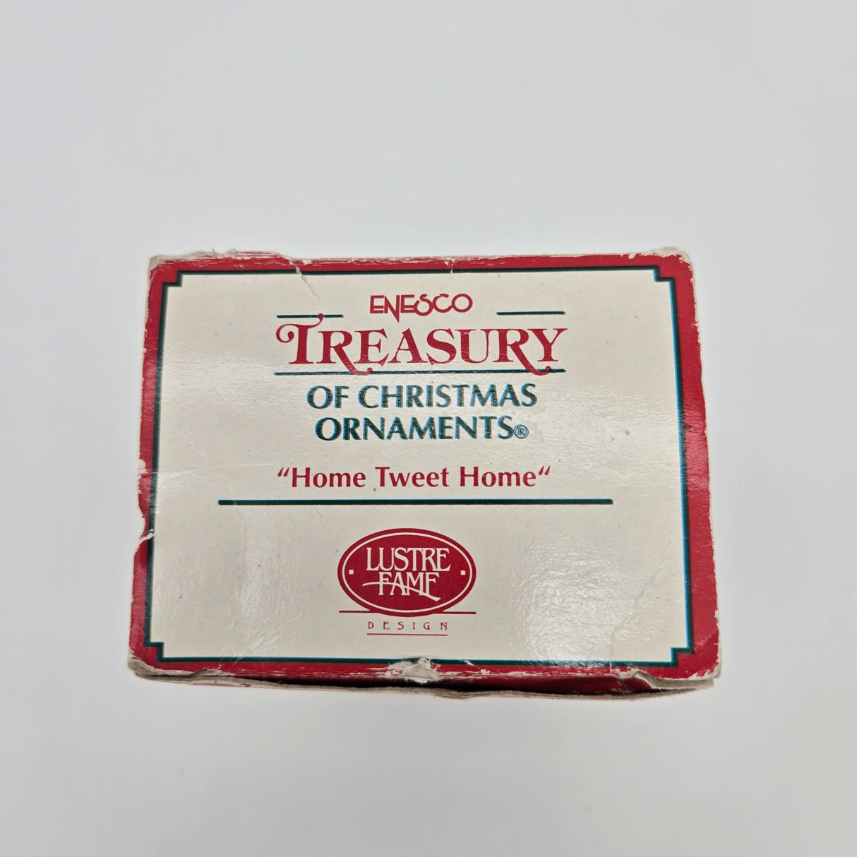 Enesco Treasury Christmas Ornament Home Tweet Home Lustre Fame Design