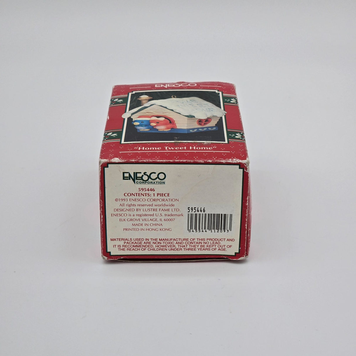 Enesco Treasury Christmas Ornament Home Tweet Home Lustre Fame Design