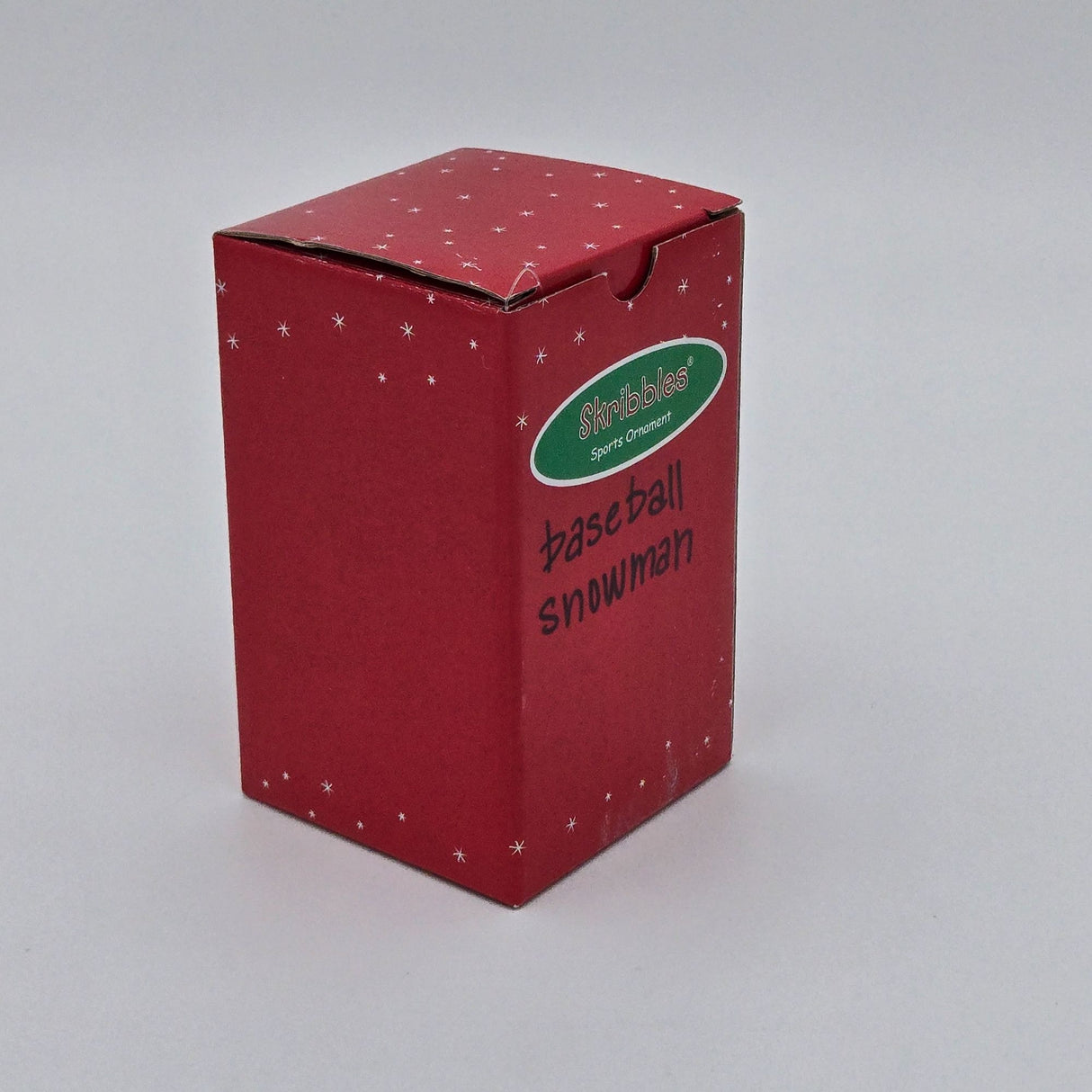 Skribbles Baseball Snowman Sports Christmas Ornament Red & White Hanging Decoration