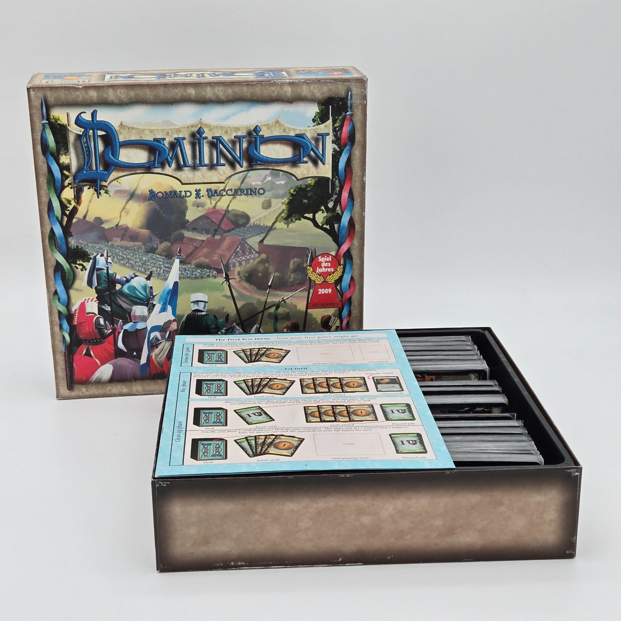 Dominion Strategy Card Game By Rio Grande Games  Complete Set With Rulebook & 500 Cards  Award-Winning 2009 Edition