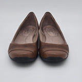 LifeStride Womens Dig Brown Ballet Flats Soft System Comfort Shoes Size 9.5M