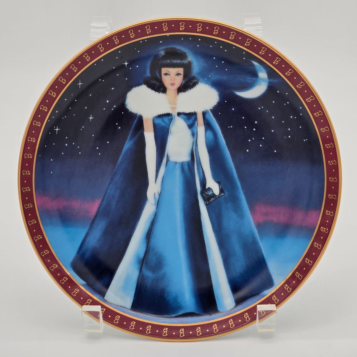The 1965 Barbie Midnight Blue Collector Plate By Susie Morton Limited Edition By The Danbury Mint