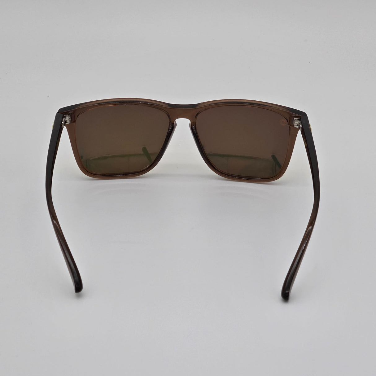 Knockaround Premiums Brown Frame Sunglasses With Yellow Mirrored Lenses + Microfiber Pouch