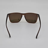 Knockaround Premiums Brown Frame Sunglasses With Yellow Mirrored Lenses + Microfiber Pouch