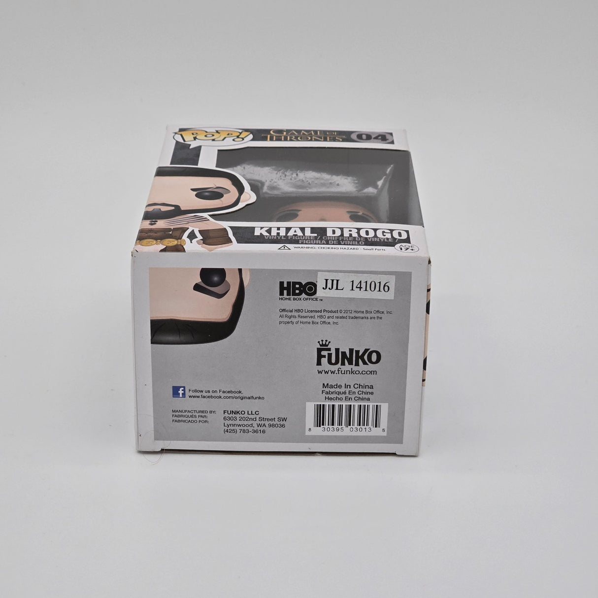 Funko Pop Game Of Thrones Khal Drogo Vinyl Figure #04 Collectible Toy