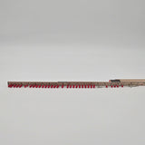 Red Wood Bead Rosary Necklace With Silver-Tone Crucifix & Virgin Mary Centerpiece