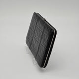 Large Black Crocodile Embossed Wallet Kristine Accessories Clutch With Card Slots & Zipper Pocket