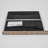 Large Black Crocodile Embossed Wallet Kristine Accessories Clutch With Card Slots & Zipper Pocket
