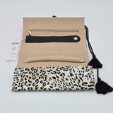 Leopard Print Jewelry Travel Organizer With Tassels By Chicos
