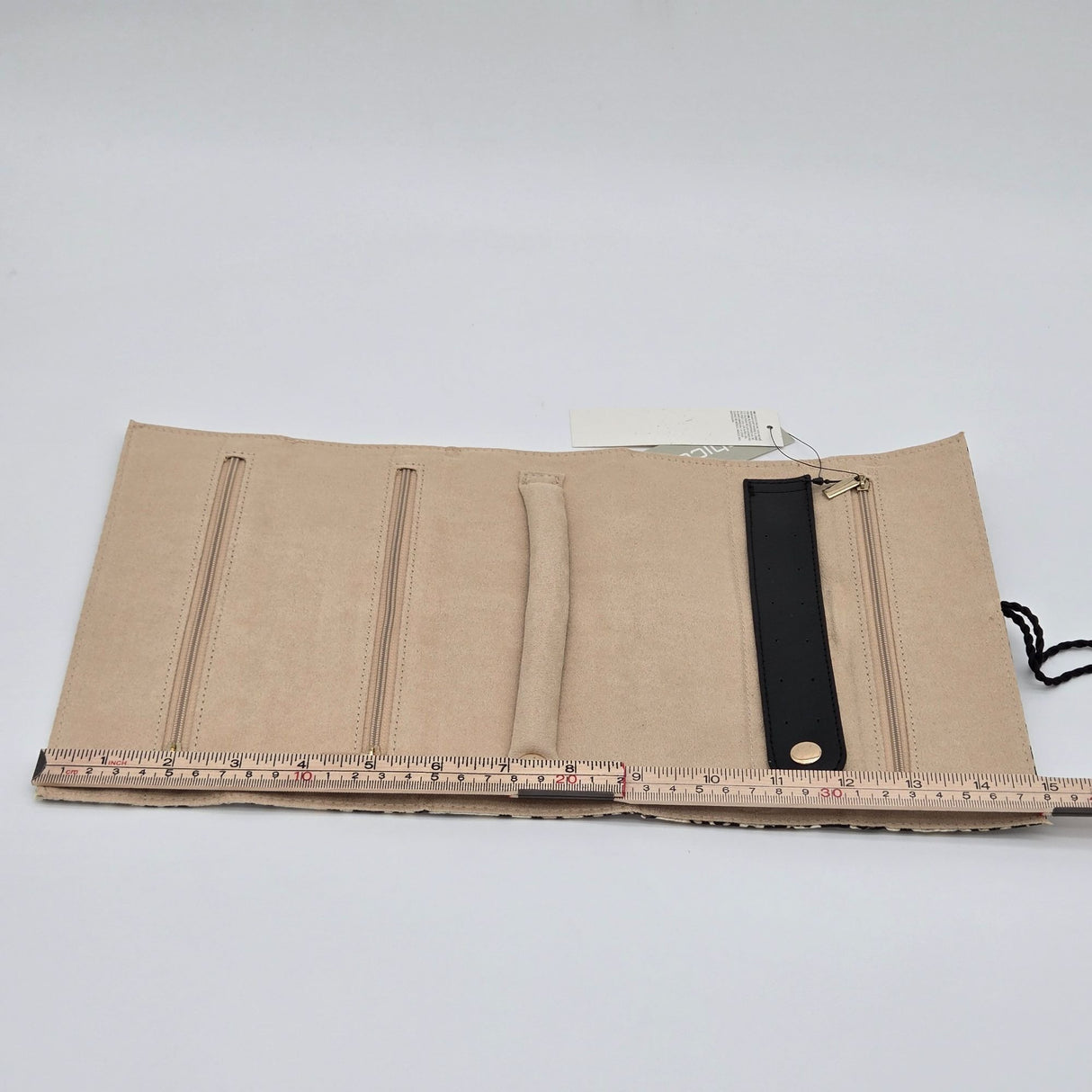 Leopard Print Jewelry Travel Organizer With Tassels By Chicos