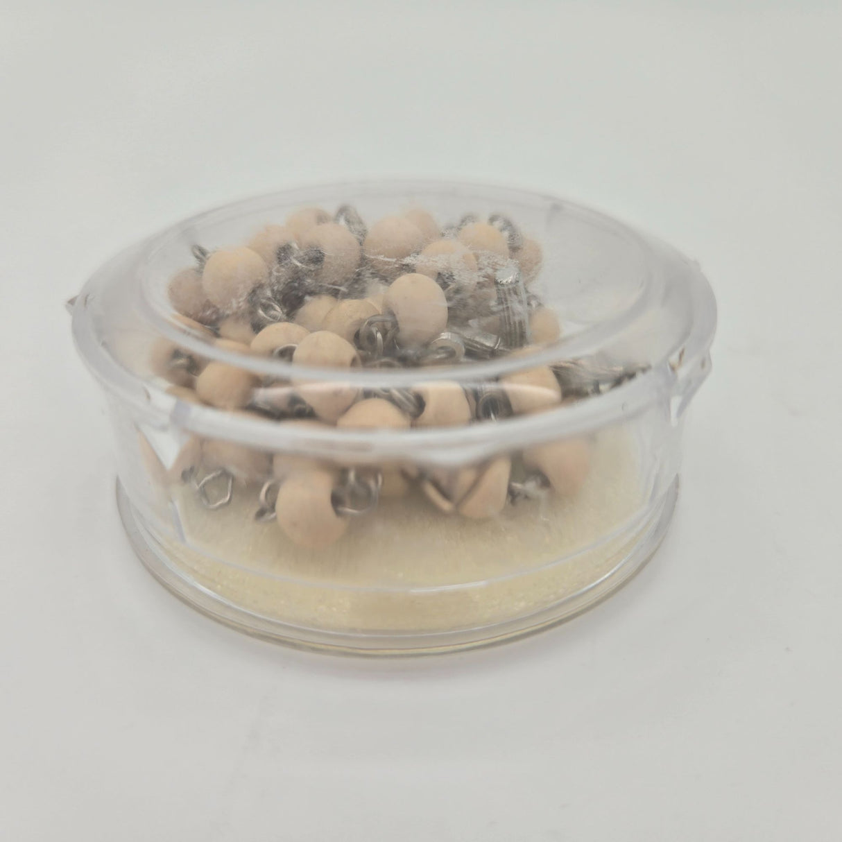 Wood Bead Rosary Necklace With Silver-Tone Crucifix & Virgin Mary Centerpiece