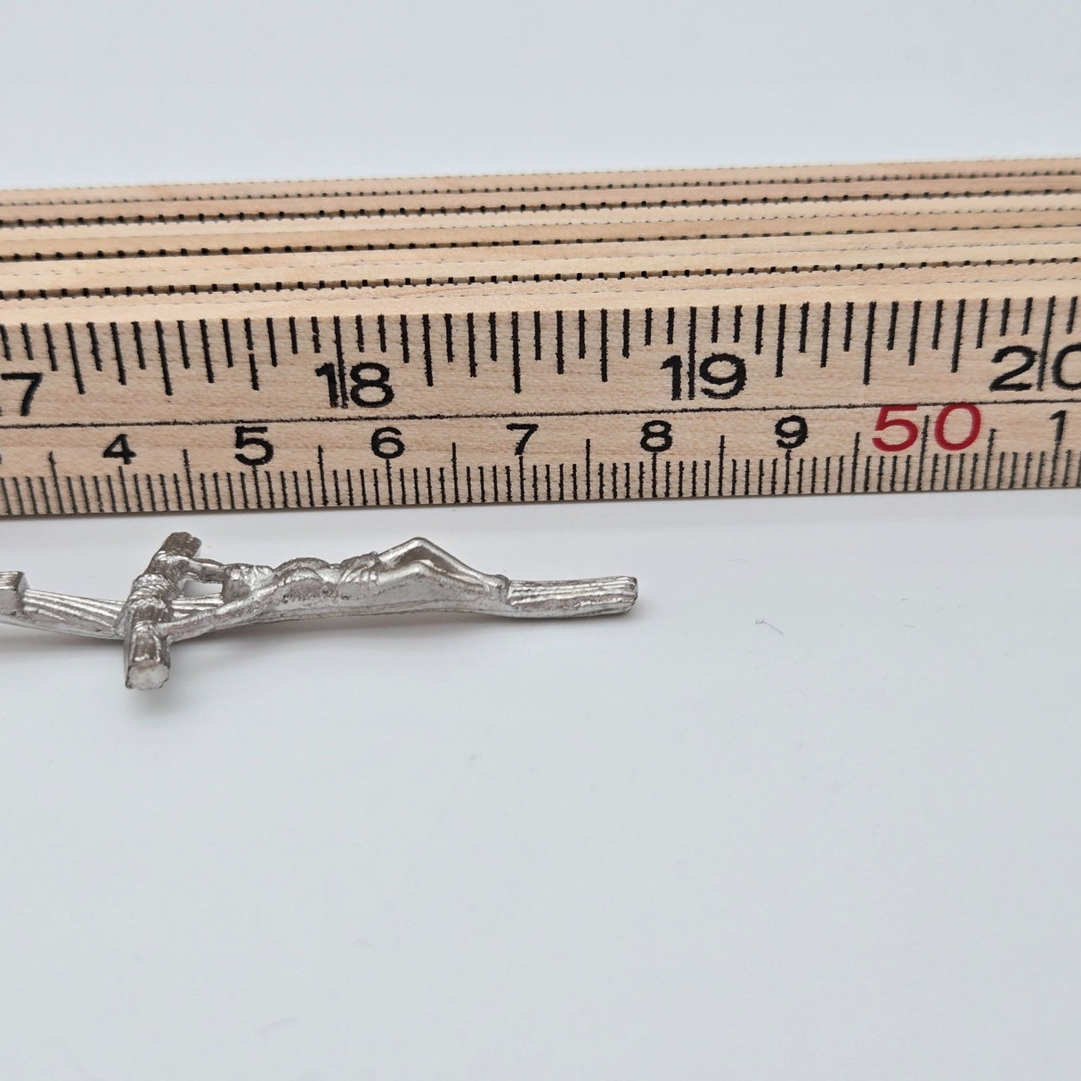 Wood Bead Rosary Necklace With Silver-Tone Crucifix & Virgin Mary Centerpiece