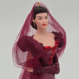 Hallmark Keepsake Scarlett OHara Ornament 1995 Collectors Series Red Dress Christmas Decor