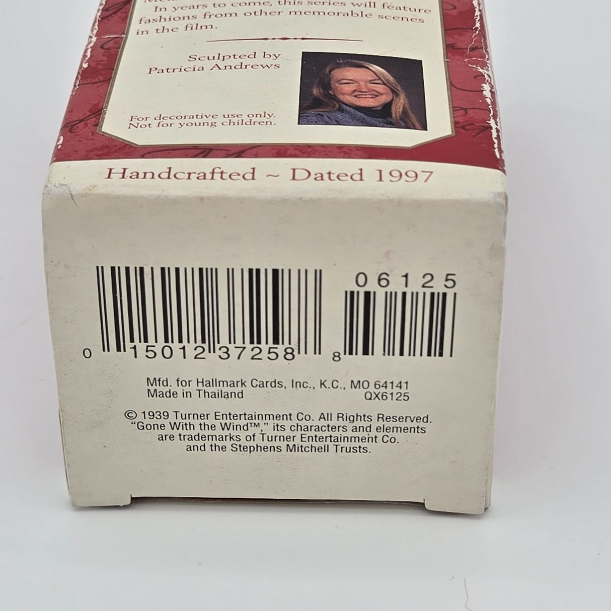 Hallmark Keepsake Scarlett OHara Ornament 1995 Collectors Series Red Dress Christmas Decor