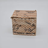 Fired Porcelain Graffiti Mug With Brick Wall Design & Creative Doodles